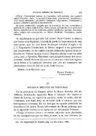 Miliarios inéditos de Tordomar / Fidel Fita | Biblioteca Virtual Miguel de Cervantes