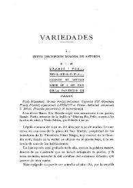 Nueva inscripción romana de Astorga / Marcelo Macías | Biblioteca Virtual Miguel de Cervantes