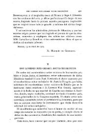 Don Lorenzo Fitz-Gerald. Datos biográficos / Ricardo Beltrán Rózpide | Biblioteca Virtual Miguel de Cervantes