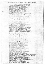 Más información sobre Azotacalles de Madrid (El Solfeo, 1875) / Clarín