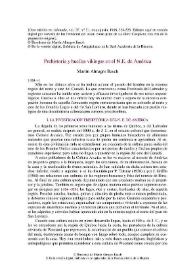 Portada:Prehistoria y huellas vikingas en el N.E. de América / Martín Almagro Basch