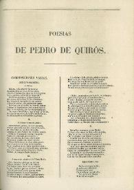 Portada:Poesías de Pedro de Quirós