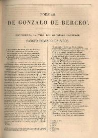 Vida del glorioso confesor Santo Domingo de Silos / Gonzalo de Berceo | Biblioteca Virtual Miguel de Cervantes