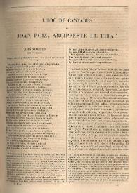 Portada:Libro de Cantares de Juan Ruiz, Arcipreste de Hita / Libro de Cantares de Joan Roiz, Arcipreste de Fita