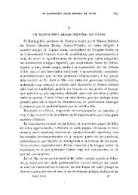 Un manuscrito árabe-español en Túnez / Francisco Codera | Biblioteca Virtual Miguel de Cervantes