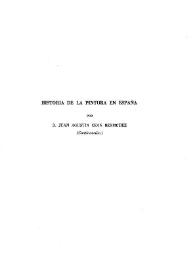 Portada:Historia de la pintura en España : (continuación) / por D. Juan Agustín Cean Bermúdez