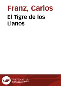 Portada:El Tigre de los Llanos