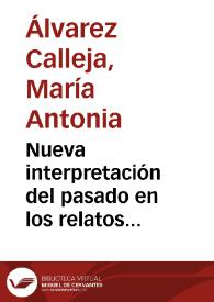 Portada:Nueva interpretación del pasado en los relatos históricos de Beryl Bainbridge / Mª Antonia Álvarez Calleja