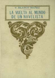 Portada:La vuelta al mundo, de un novelista. Tomo III / Vicente Blasco Ibáñez