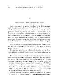 Jovellanos y las Órdenes Militares [1] / José Gómez Centurión | Biblioteca Virtual Miguel de Cervantes