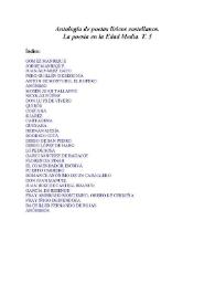 Portada:Antología de poetas líricos castellanos. La poesía en la Edad Media. T. 5 / Marcelino Menéndez Pelayo ; edición preparada por Enrique Sánchez Reyes