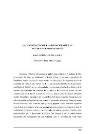 Luis T. González del Valle [Reseña]: "La canonización del diablo . Baudelarie y la estética moderna en España". (Madrid: Verbum, 2002) / Raquel García Pascual | Biblioteca Virtual Miguel de Cervantes