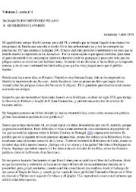 Portada:Epistolario. Vol. 02. Abril 1876 - Diciembre 1877 / Marcelino Menéndez y Pelayo; edición al cuidado de Manuel Revuelta Sañudo