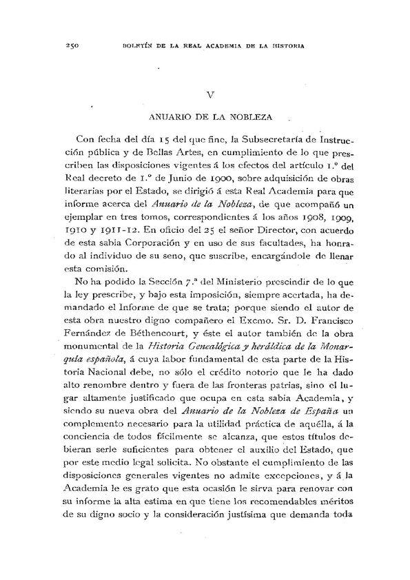 Anuario de la Nobleza / Juan Pérez de Guzmán y Gallo | Biblioteca Virtual Miguel de Cervantes
