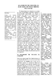 Al amor de una melodía. "La barcarola" de Pablo Neruda / Paco Tovar | Biblioteca Virtual Miguel de Cervantes