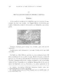 Portada:Nuevas inscripciones de Mérida y Sevilla / Fidel Fita