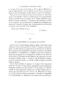 El Monasterio de Aguilar de Campoó / José Ramón Mélida | Biblioteca Virtual Miguel de Cervantes