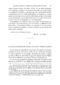 Portada:Autógrafo epistolar inédito de Santa Teresa de Jesús [I] / Bernardino de Melgar