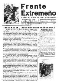 Portada:Frente extremeño: junio-julio 1937 / [Ángel David Martín Rubio y Luis Vicente Pelegrí Pedrosa]