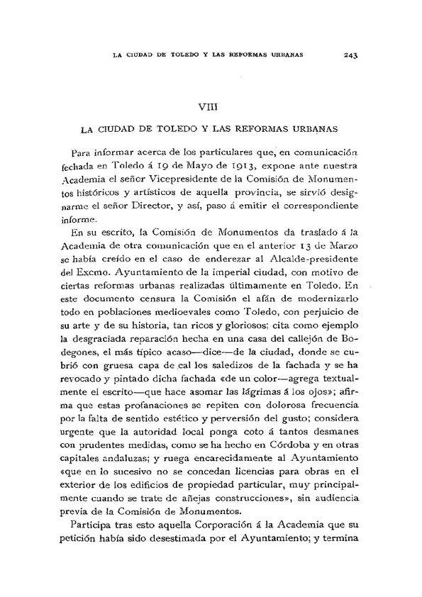 La ciudad de Toledo y las reformas urbanas / El Conde de Cedillo | Biblioteca Virtual Miguel de Cervantes