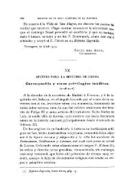 Portada:Apuntes para la historia de Lerma [Carta-puebla y otros privilegios inéditos, 1148-1416] / Fr. Alfonso Andrés