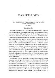 Portada:Las Casitérides y el comercio del estaño en la Antigüedad [III] / Antonio Blázquez y Delgado-Aguilera