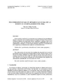 Portada:Procedimientos para el desarrollo rural de la Región de Murcia (Horizonte: 2006) / Mercedes Millán Escriche