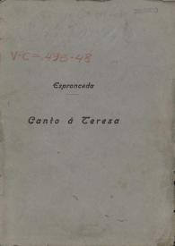 Canto a Teresa / Espronceda | Biblioteca Virtual Miguel de Cervantes