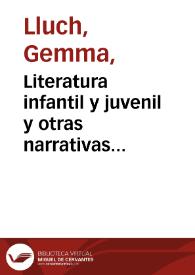 Portada:Literatura infantil y juvenil y otras narrativas periféricas / Gemma Lluch Crespo