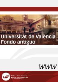 Visitar: Universitat de València. Fondo Antiguo y Colecciones Singulares