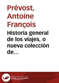 Portada:Historia general de los viajes, Obra completa.