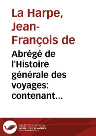 Portada:Abrégé de l'Histoire générale des voyages, Obra completa.