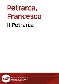 Portada:Il Petrarca