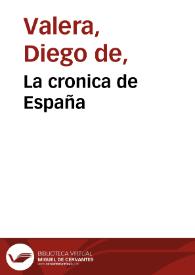 Portada:La cronica de España
