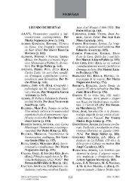 Portada:Revista de Hispanismo Filosófico, núm. 13 (2008). Reseñas