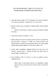 Más información sobre Tratados de Retórica y Poética del siglo XVI