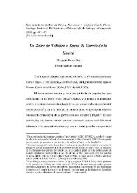 Portada:De \"Zaïre\" de Voltaire a \"Xayra\" de García de la Huerta / Margarita Santos Zas