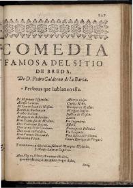 El sitio de Breda | Biblioteca Virtual Miguel de Cervantes