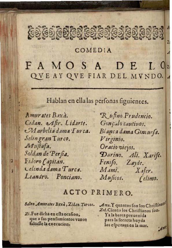 Lo que ay que fiar del mundo | Biblioteca Virtual Miguel de Cervantes