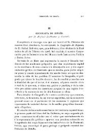 Portada:\"Geografía de España\" por D. Rafael Ballester y Castell / El Marqués de Foronda