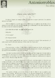 ¿Dramas para el niño? No? / Antoniorrobles | Biblioteca Virtual Miguel de Cervantes