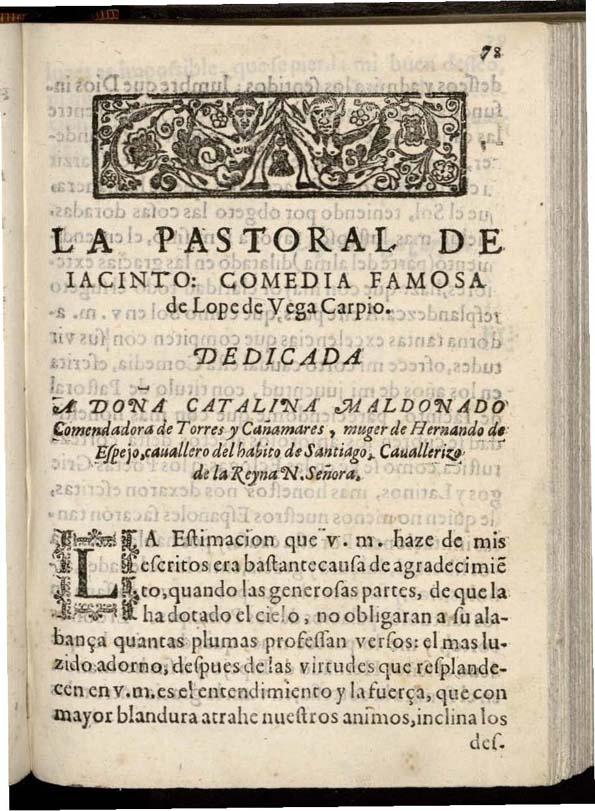 La pastoral de Iacinto | Biblioteca Virtual Miguel de Cervantes