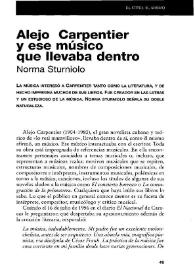 Alejo Carpentier y ese músico que llevaba dentro | Biblioteca Virtual Miguel de Cervantes