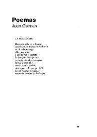 Poemas / Juan Gelman | Biblioteca Virtual Miguel de Cervantes