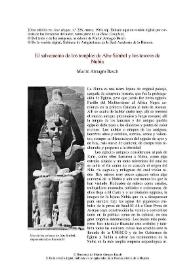 El salvamento de los templos de Abu-Simbel y los tesoros de Nubia / Martín Almagro Basch