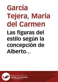 Las figuras del estilo según la concepción de Alberto Lista / Mª del Carmen García Tejera