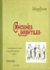 Portada:Canciones infantiles : primera serie / Narcisa Freixas; ilustraciones de Torné Esquius