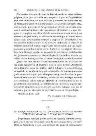 Portada:El linaje hebraico de La Caballería, según el \"Libro Verde de Aragón\" y otros documentos / M.Serrano y Sanz