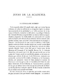 Portada:Joyas de la Academia: La medalla de Mommsen / Juan Pérez de Guzmán y Gallo; J.R.M.