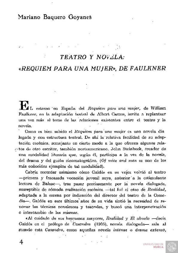 Zenda recomienda: Réquiem por una mujer, de William Faulkner - Zenda